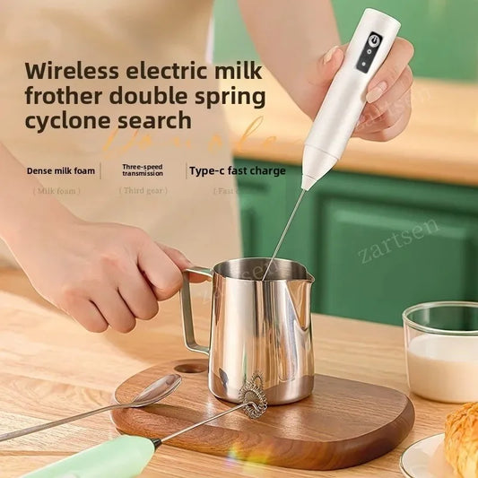 Handheld Electric Milk Frother (Battery-Powered)