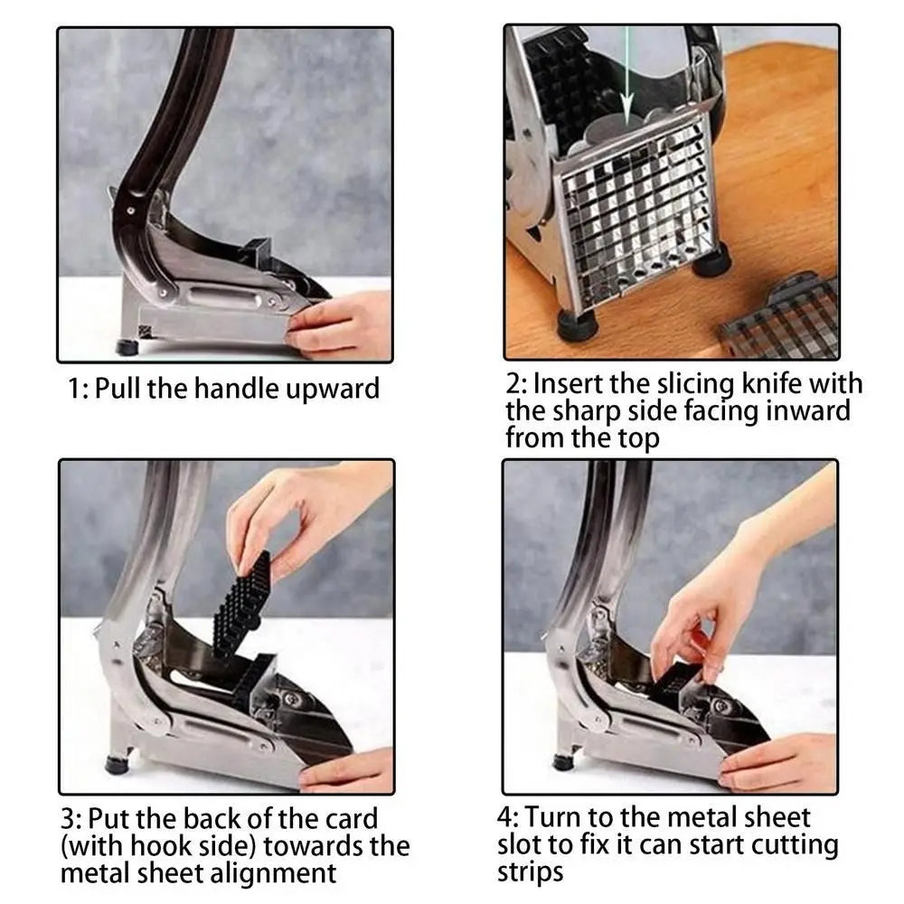Manual Stainless Steel French Fry Cutter