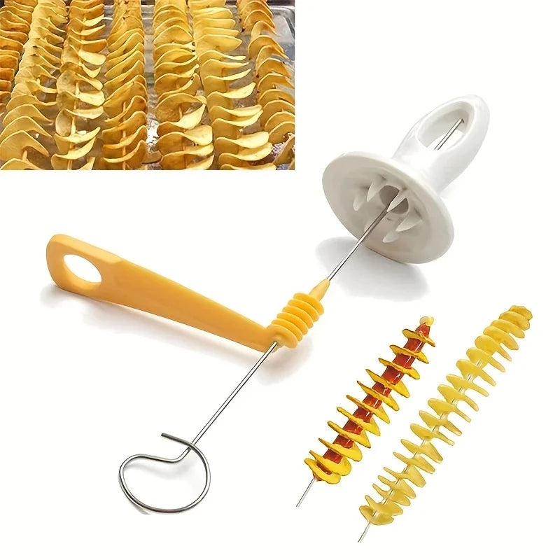 6-Piece Stainless Steel Vegetable Spiralizer Set