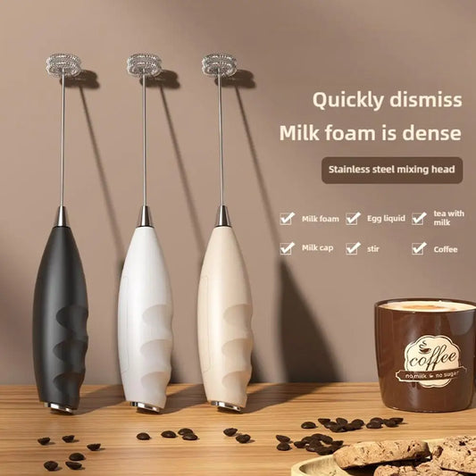 Handheld Electric Milk Frother (Battery-Powered)