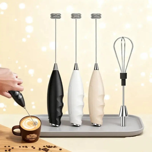 Handheld Electric Milk Frother (Battery-Powered)