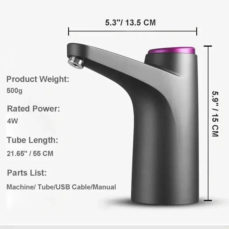 USB Rechargeable Automatic Water Dispenser Pump